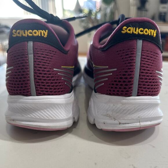 Saucony Women's Ride 14 Running Sneaker Quartz/Vizigold, Size 7, EUC - Picture 6 of 8